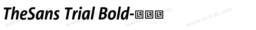 TheSans Trial Bold字体转换